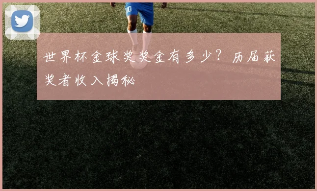 世界杯金球奖奖金有多少？历届获奖者收入揭秘